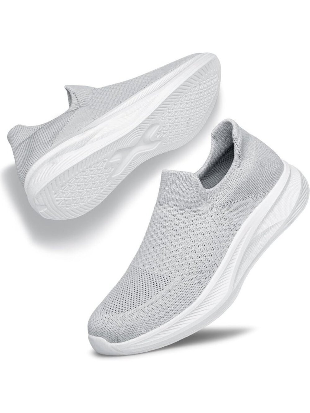 Women's Slip-On Walking Shoes - Breathable Non-Slip Athletic Sneakers for Gym